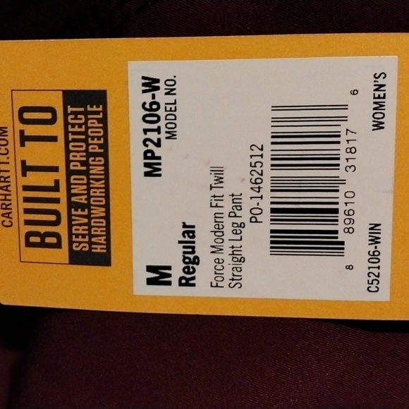 Carhartt Liberty  Women's Flat Front Straight Leg Scrub Pant NWT Size M - Picture 8 of 10